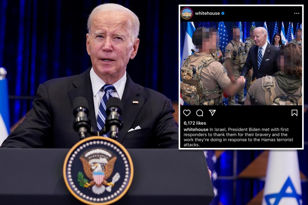 White House posts â then deletes â photo outing special operators working to free Hamas hostages